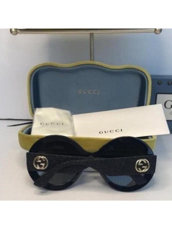 Authentic New Gucci Black GG0101S Round Gradient Sunglasses main image 10